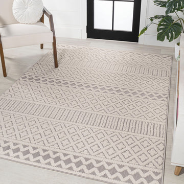 Ormond High-low Modern Trellis Geometric Area Rug